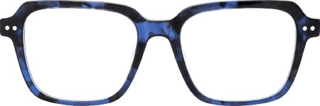 Jafaru - Rectangle Blue Eyeglasses