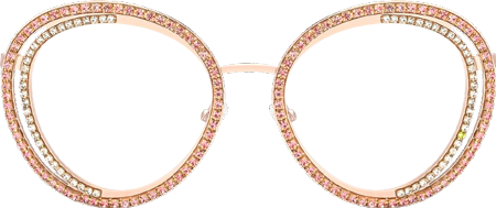 Hafiz - Round Pink Eyeglasses