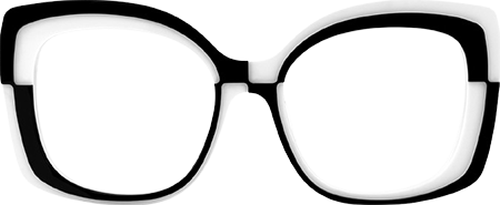 Mabon - Butterfly Black/White Eyeglasses
