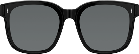 Madesh - Square Black Fit Over Sunglasses