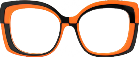 Mabon - Butterfly Orange Eyeglasses