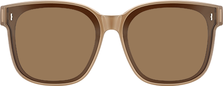 Madesh - Square Brown Fit Over Sunglasses