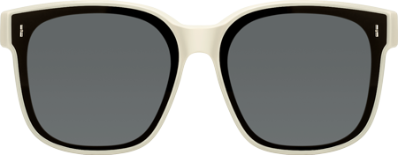 Madesh - Square White Fit Over Sunglasses