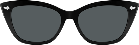 Fineen - Cat Eye Black Sunglasses