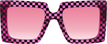 Ferial - Square Black/Pink Sunglasses