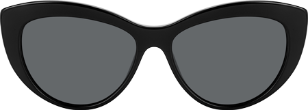 Leilani - Cat Eye Black Sunglasses