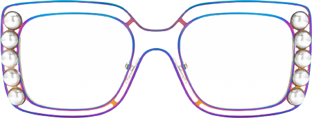 Lainey - Square Multicolor Eyeglasses