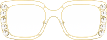 Lainey - Square Gold Eyeglasses