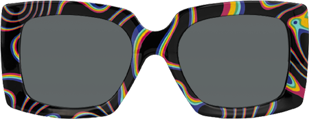 Borislav - Rectangle Multicolor Sunglasses