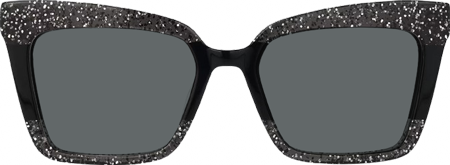 Galarza - Rectangle Black Sunglasses