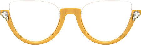 Sylvia - Cat Eye Yellow Eyeglasses