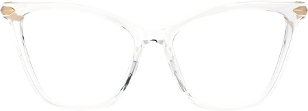 Hilary Clear Butterfly Prescription Glasses