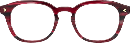 Laksha - Round Red Eyeglasses