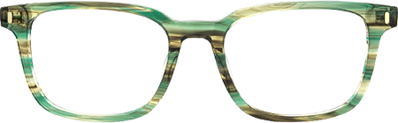 Lajos - Rectangle Green Eyeglasses