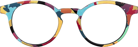 Minnie - Oval Multicolored Eyeglasses