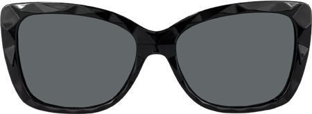 Letitia - Rectangle Black Sunglasses