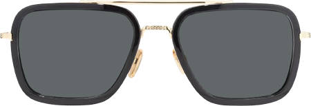 Alvira - Aviator Black/Gold Sunglasses