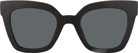 Naila - Square Black Sunglasses