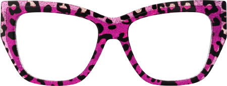 Thurman Purple Tortoise Eyeglasses with Butterfly Design