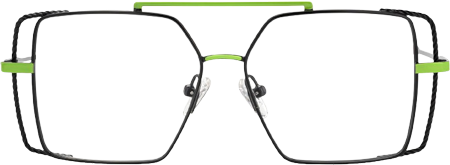 Candace - Aviator Green/Black Eyeglasses