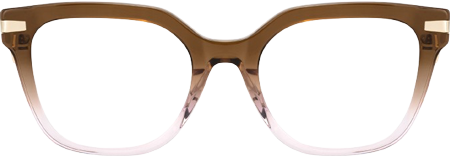 Natala - Rectangle Brown Eyeglasses