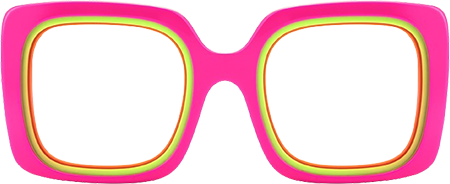 Esadowa - Square Pink Eyeglasses