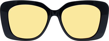 Yolo - Square Yellow Sunglasses