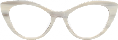 Naira - Cat Eye White Eyeglasses