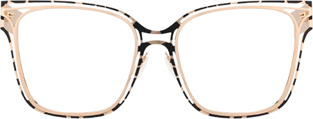 Women's Metal Glasses with Dual-level Frame Online