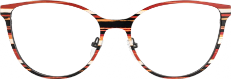 Maina - Round Red Eyeglasses