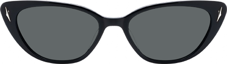 As If - Cat Eye Black Sunglasses