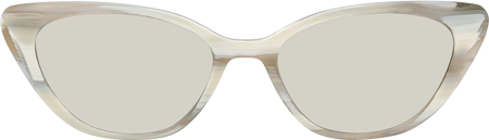 Jacinda - Cat Eye White Sunglasses