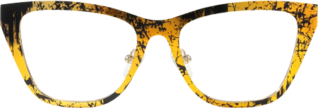 Tamah - Cat Eye Yellow Eyeglasses