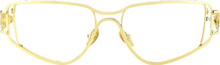 Sakina - Geometric Gold Eyeglasses