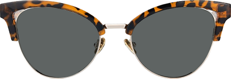 Charlene Tortoise Browline Cat Eye Sunglasses for Women