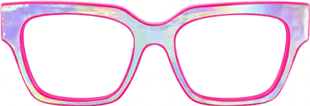 Qacha - Square Pink Eyeglasses