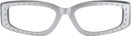 Quentin - Rectangle Silver Eyeglasses