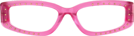 Quentin - Rectangle Pink Eyeglasses