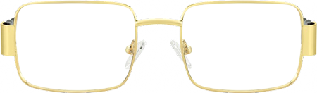 Odelya - Rectangle Gold Eyeglasses
