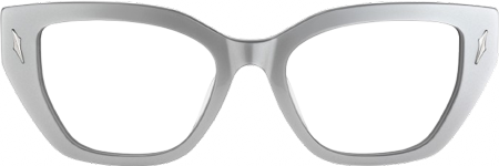 Naiara - Rectangle Grey Eyeglasses