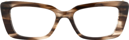 Odina - Rectangle Brown Eyeglasses
