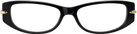 Erica - Rectangle Black Eyeglasses