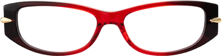 Erica - Rectangle Red Eyeglasses