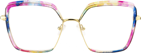 Fiorella - Square Multicolor Eyeglasses
