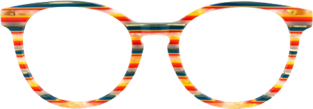 Boban - Round Multicolor Eyeglasses