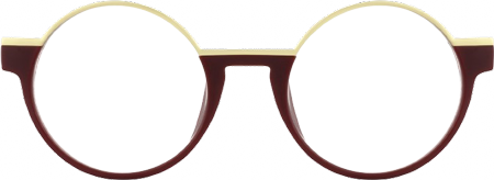 Latina - Round Red Eyeglasses