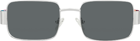 Odelya - Rectangle Silver Sunglasses