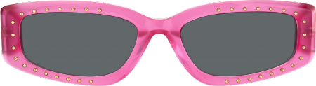 Quentin - Rectangle Pink Sunglasses