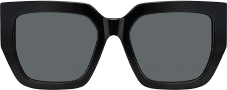 Nina - Square Black Sunglasses