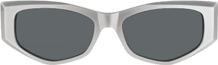 Tahiya - Geometric Grey Sunglasses